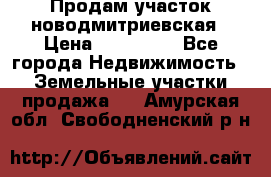 Продам участок новодмитриевская › Цена ­ 530 000 - Все города Недвижимость » Земельные участки продажа   . Амурская обл.,Свободненский р-н